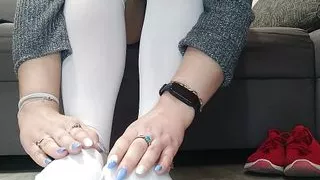 A beautiful woman relaxes - her husband is not at home (35)