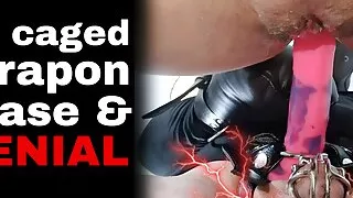 Tease and Cum Denial Femdom Miss Raven Training Zero FLR Chastity Cage Device Mistress Prince Albert PA Piercing BDSM