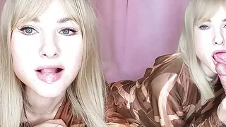 My Mistress Pleases Me with a Gorgeous Blowjob for an Expensive Gift and Swallows Cum