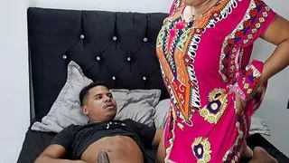 My stepmother can't resist my cock. She wants to have it in her mouth