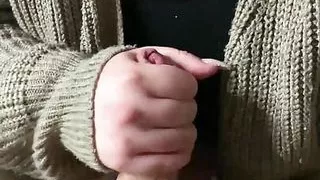 New Year's baby loves to masturbate me very much