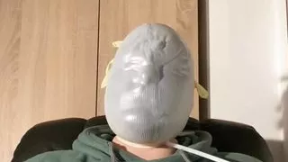 Bhdl - Latexglove Breathplay - Beanie Hat Under Latexglove Training -