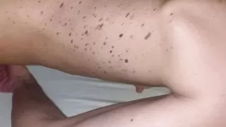 Hairy Sara moans and her MILF butt bounces from hard doggy fucking