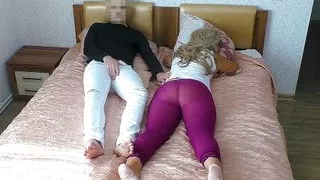 The MILF took him by the penis and asked him to engage in anal sex in her tight ass