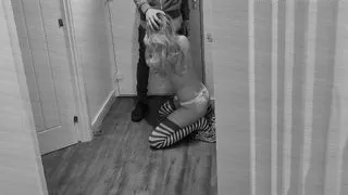 Cam caught my wife cheating om me with a delivery boy while I am at work. What a slut?!!!