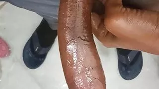 Öliger Schwanz Hartes Sperma