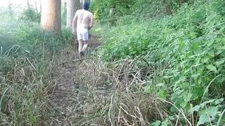 Outdoor Naked Walk Start To Finish Thro Woods Fields