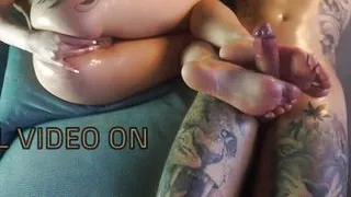 POV BLINDFOLDED GIRL Makes me CUM with her SEXY FEET - PREVIEW