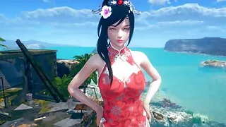 AI Shoujo Japanese beauty Ling in realistic 3D animated sex with multiple orgasms UNCENSORED