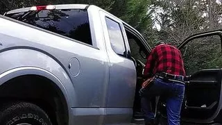 Finishing up after cutting firewood