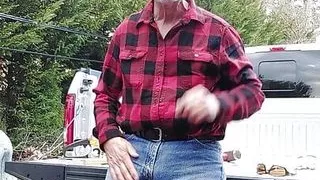 Lumber guy finishing up the day