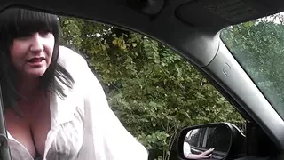 Picked up plumper riding cock after pussy licking