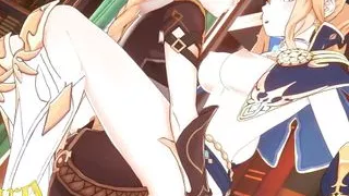 Genshin Impact Jean has hot sex in her office