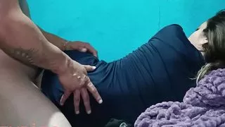 My New Years gift, juicy blowjob followed by anal, sponsored by my neighbor's wife.  Logan and Emma