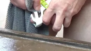 Old Clip from 2017: Chastity Cage Cleaning