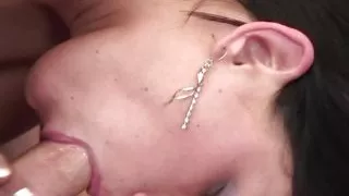 Brunette dominant Roswhita pegging her boyfriend