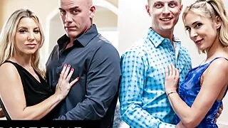 ADULT TIME - Horny Swingers Ashley Fires and Aiden Ashley Swap Husbands! FULL SWAP FOURSOME ORGY!