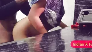 My naughty dever caught me in kitchen during cooking and fucked me hard in standing position