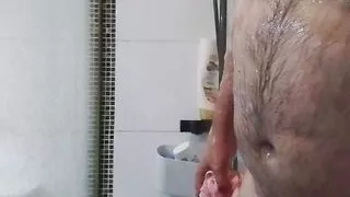 Daddy in shower