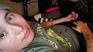 Latino Boy Cums on Shirt