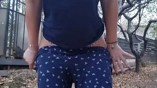 Pissing in my back yard