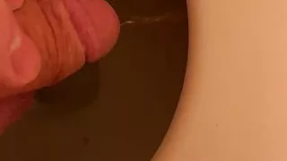 Peeing in the toilet