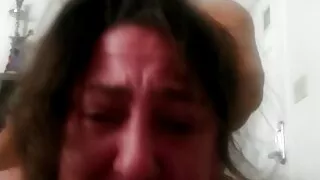 New Years Day gets ugly- very Rough BUTT fuck by BBC turns submissive slut BBW into BUTTer face