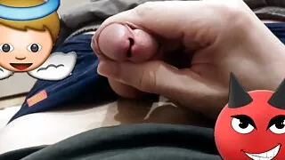 On a night and winter evening, the guy decided to play soft dick