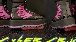 CBT CyberCrush in Futuristic Shoes with TamyStarly - Shoejob, Bootjob, Footjob, Trampling, Crushing
