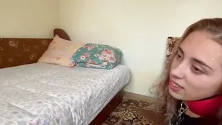 Troathfuck cum in hair and pee after harbrush PT 2