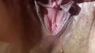 Swollen Pussy trying not to cum dripping grool and ruined orgasm