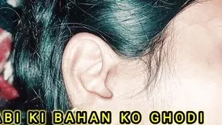 Bhabi ki bhan ko ghodi banake choot faddiya