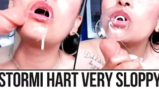 Enjoying Your Cock On My Face Covered In Saliva And Very Hot Spit Stormihart Very Sloppy And Messy Webcam Model Colombia