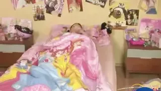 Hot Brunette with natural tits Fingering Slut