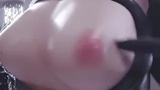 2B Playing With Her Tits In The Shower