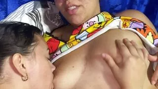 My stepsister wants to fuck for the first time with a girl so I teach her