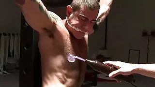 Luke Riley torments Nick Moretti with electro