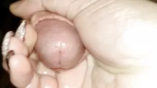 Getting a teasing handjob