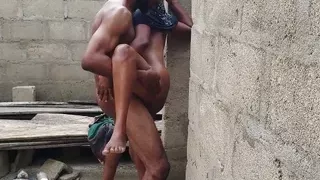 Street hooker fucked hard by big cock in public