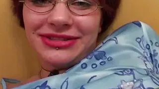 Wild redhead slut form Germany getting her face covered in POV