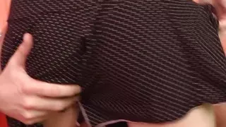 HeiBe Blondine reitet reifen Schwanz