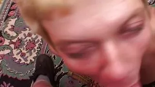 Amazing looking German lady gets a gangbang of her life