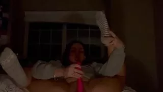 legs spread squirting