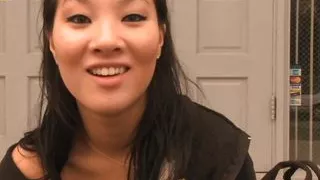 Sweet ass on Asian babe blowjob good