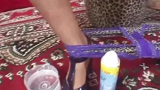 Slut with small tits rides the cock