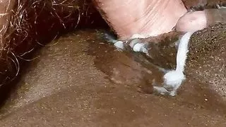 Black rosa pussy filled with cum....He liked it