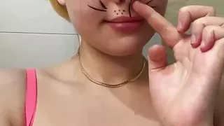 Erstaunliches Amateurspiel mit rosa Muschi