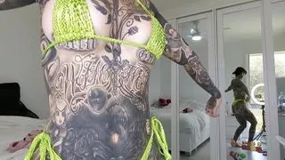 Yellow Snake Skin Micro Bikini Try On Haul Melody Radford Onlyfans