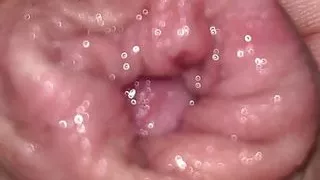 Foreskin up close with piss