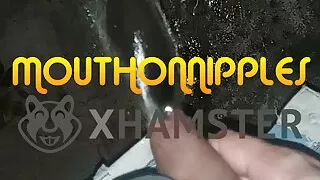 Pissing in the dark garden